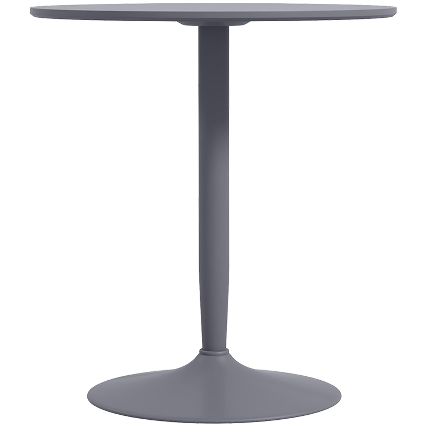 Round Dining Table, Modern Kitchen Table with Steel Base