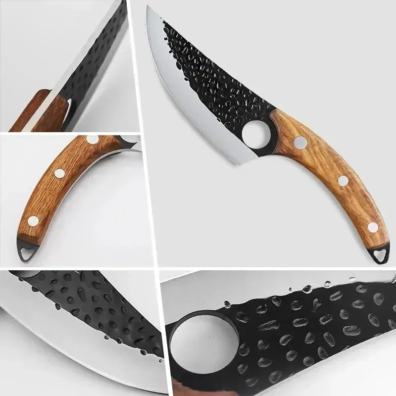 Hand-Forged Stainless Steel Chef Knife – With Protective Cover-4