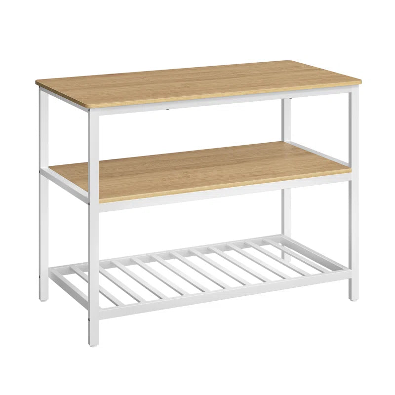 Ladue 120Cm W Stainless Steel Kitchen Island