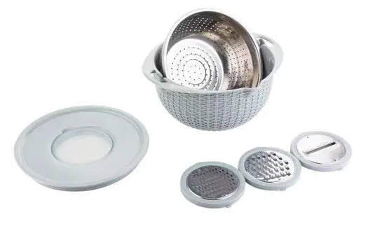 Multifunctional Colander Set – Stackable Strainers & Bowls for Washing, Draining & Mixing
