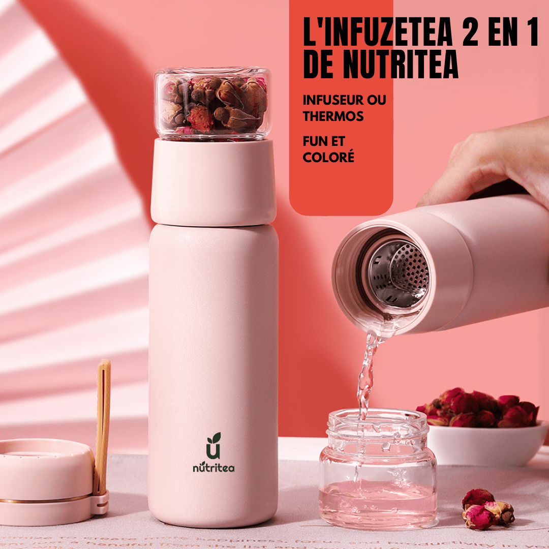 InfuzeTea Bottle – Portable Tea Infuser for Loose Leaf & Fruit-Infused Drinks