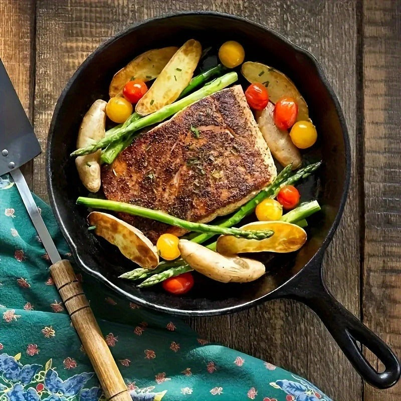 4-Piece Pre-Seasoned Cast Iron Skillet Set – Durable Frying Pans