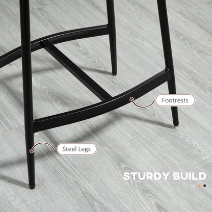 Industrial Bar Stools Set of 2 Kitchen Stools for Dining Room Kitchen