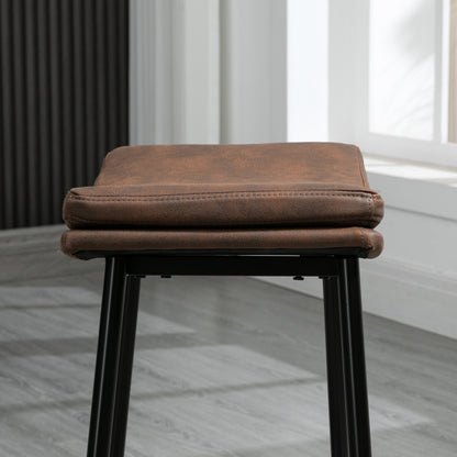 Industrial Bar Stools Set of 2 Kitchen Stools for Dining Room Kitchen