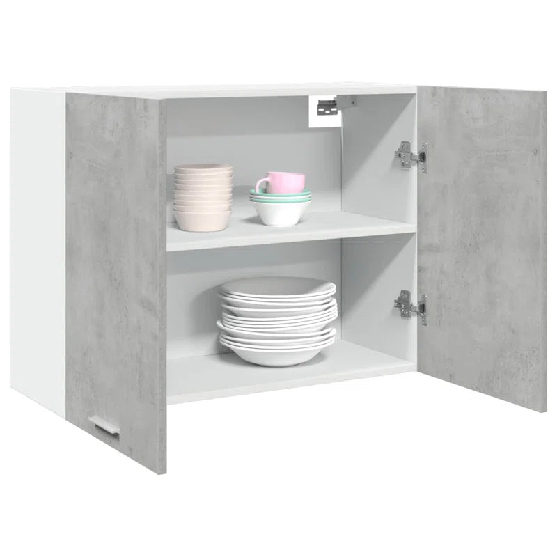 Hanging Cabinet Lyon Concrete Grey 80X31X60 Cm Engineered Wood