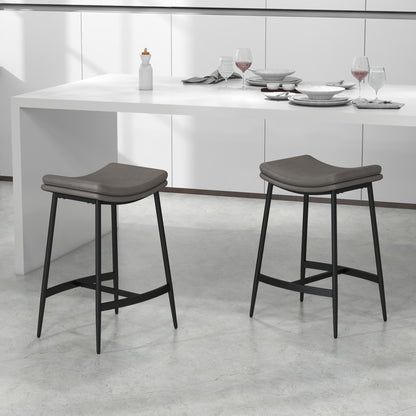 Industrial Bar Stools Set of 2 Kitchen Stools for Dining Room Kitchen