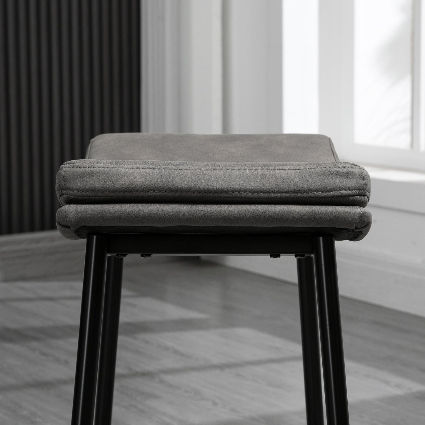 Industrial Bar Stools Set of 2 Kitchen Stools for Dining Room Kitchen