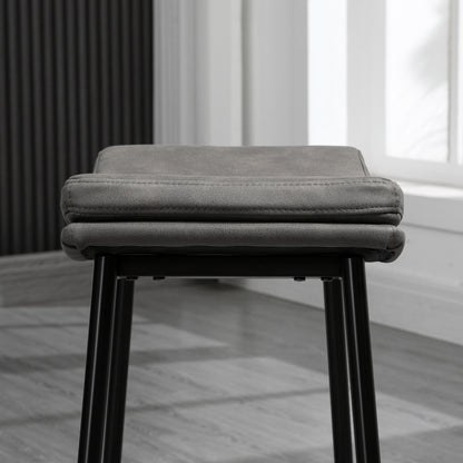 Industrial Bar Stools Set of 2 Kitchen Stools for Dining Room Kitchen