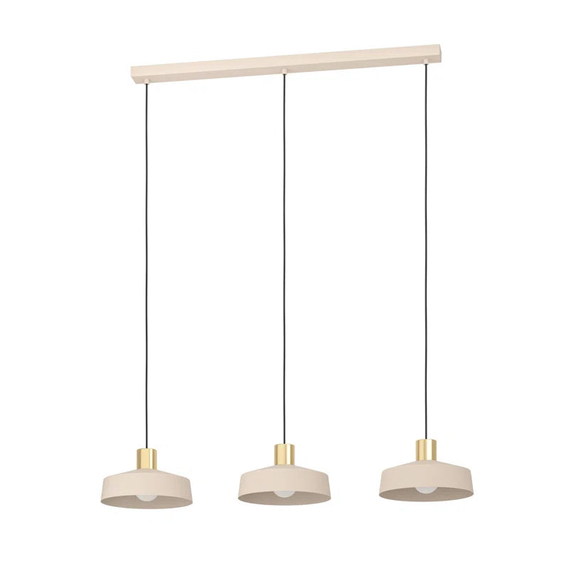 Espere 3 - Light Sand Coloured Kitchen Island Pendant