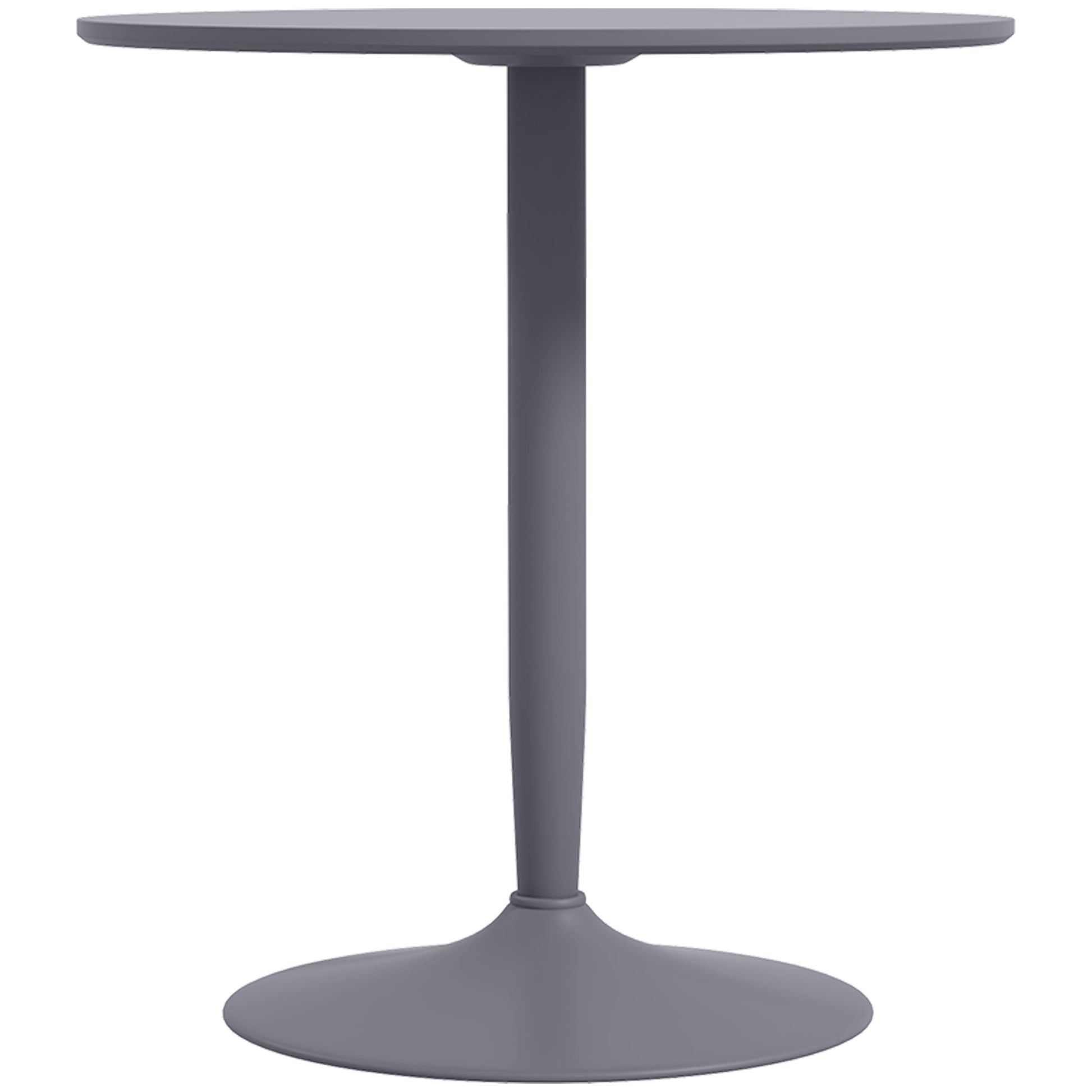 Round Dining Table, Modern Kitchen Table with Steel Base