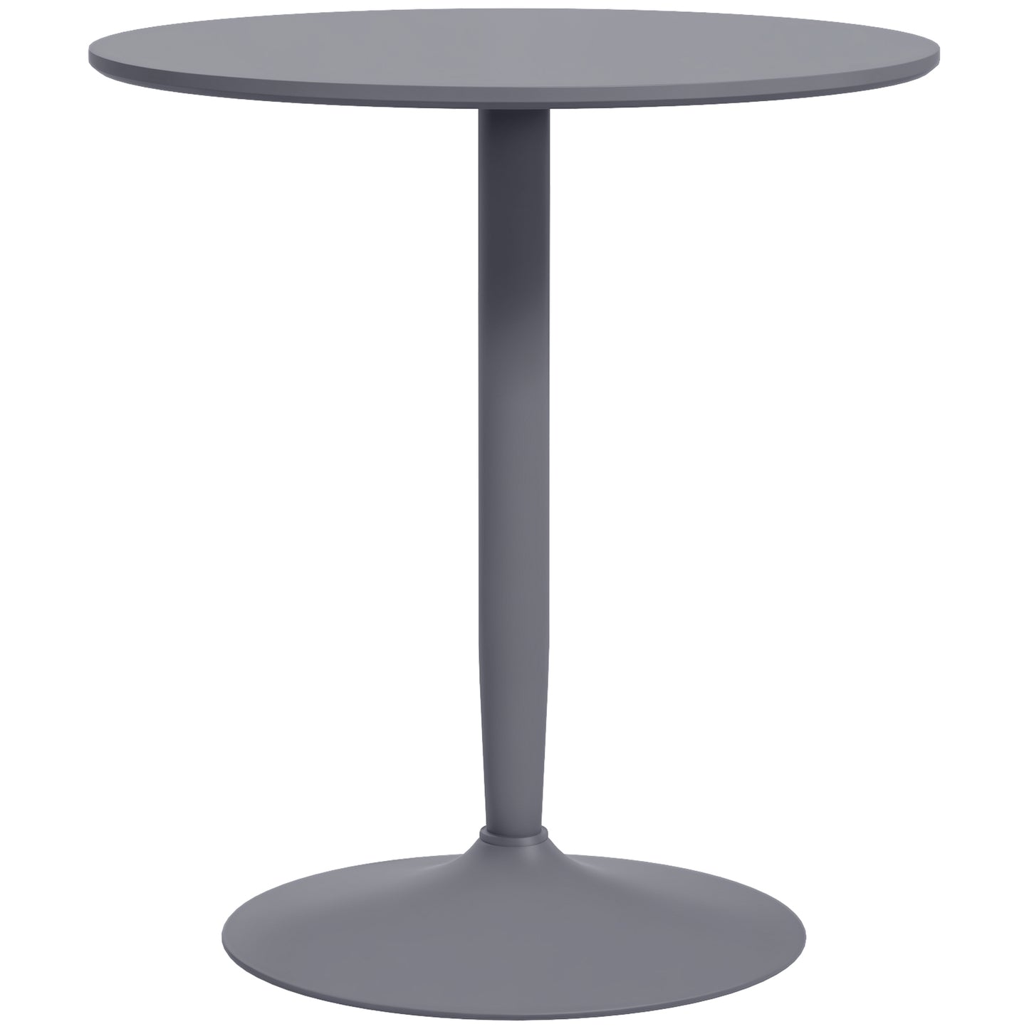 Round Dining Table, Modern Kitchen Table with Steel Base