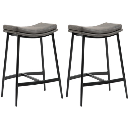 Industrial Bar Stools Set of 2 Kitchen Stools for Dining Room Kitchen