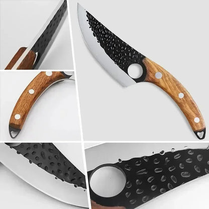 Hand-Forged Stainless Steel Chef Knife – With Protective Cover-4