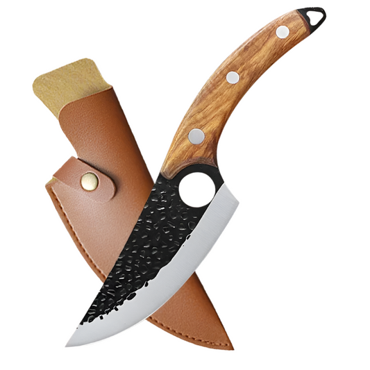 Hand-Forged Stainless Steel Chef Knife – With Protective Cover-0
