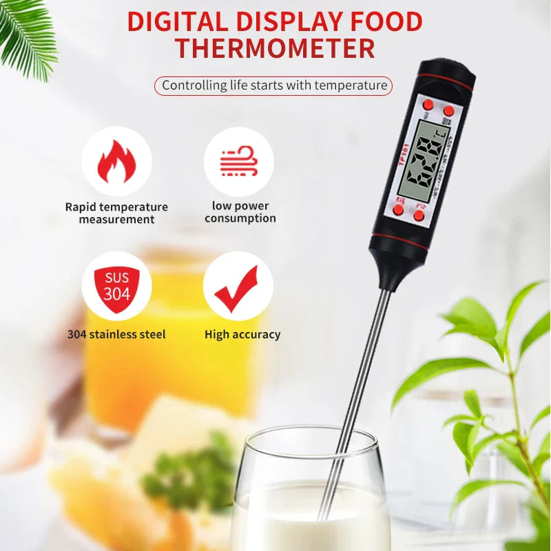 Digital Grill Thermometer with Probe Display-2