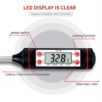 Digital Grill Thermometer with Probe Display-4