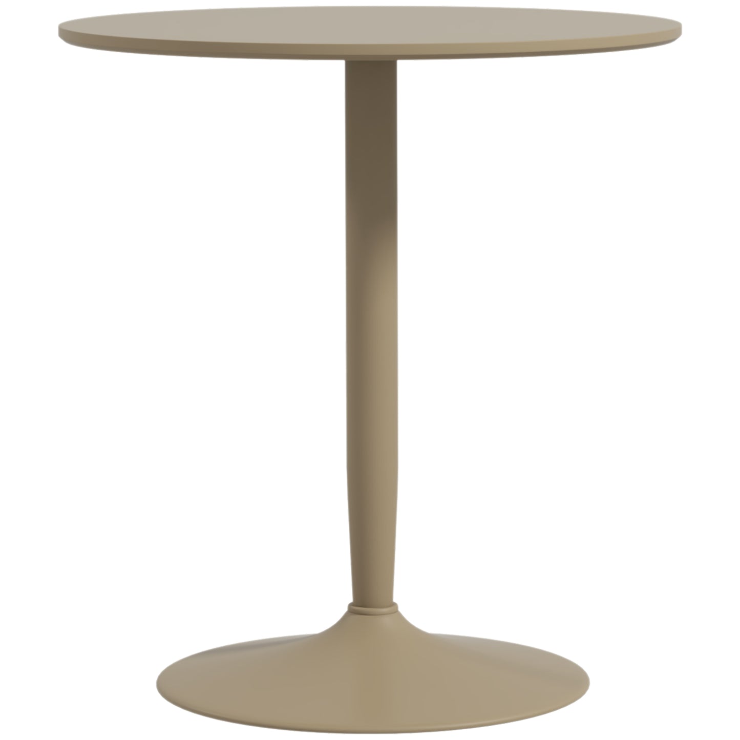 Round Dining Table, Modern Kitchen Table with Steel Base