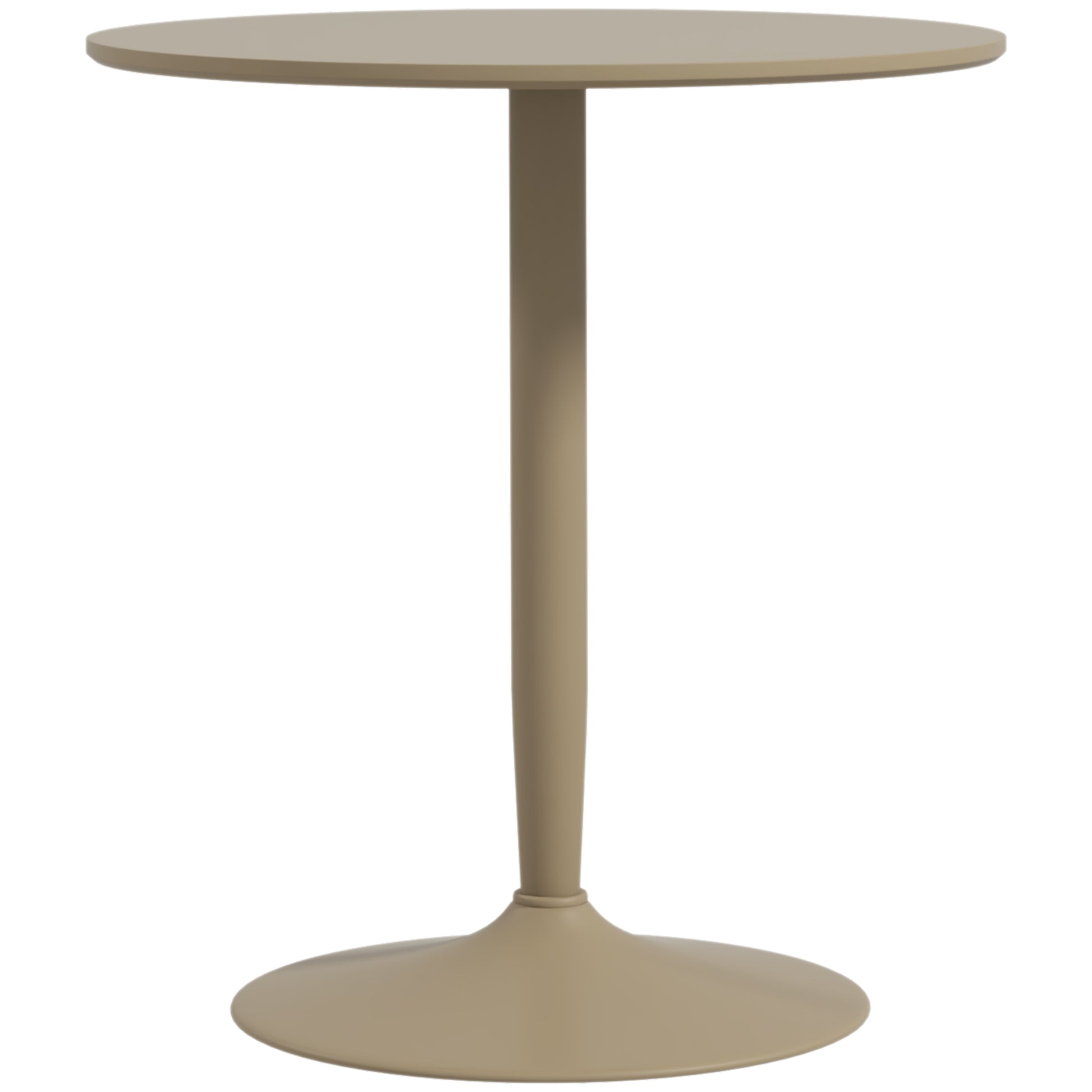 Round Dining Table, Modern Kitchen Table with Steel Base