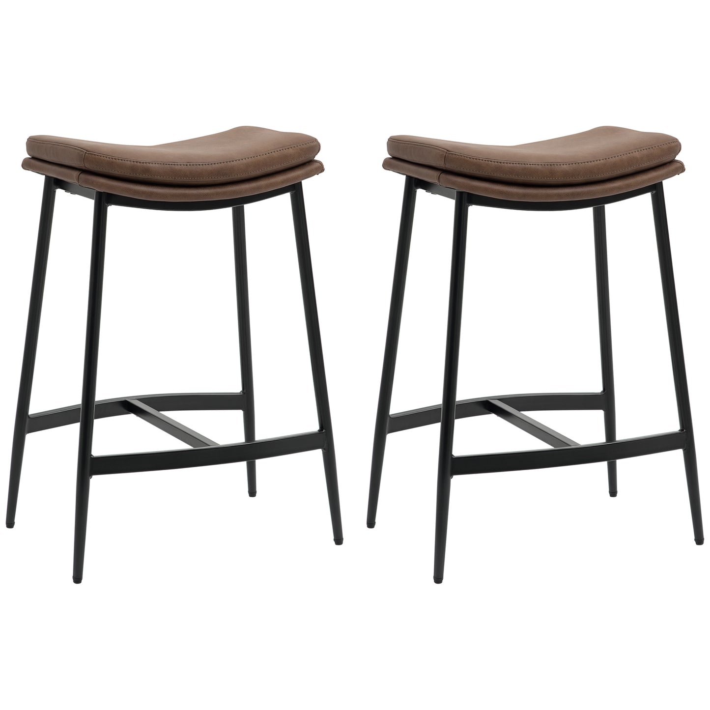 Industrial Bar Stools Set of 2 Kitchen Stools for Dining Room Kitchen
