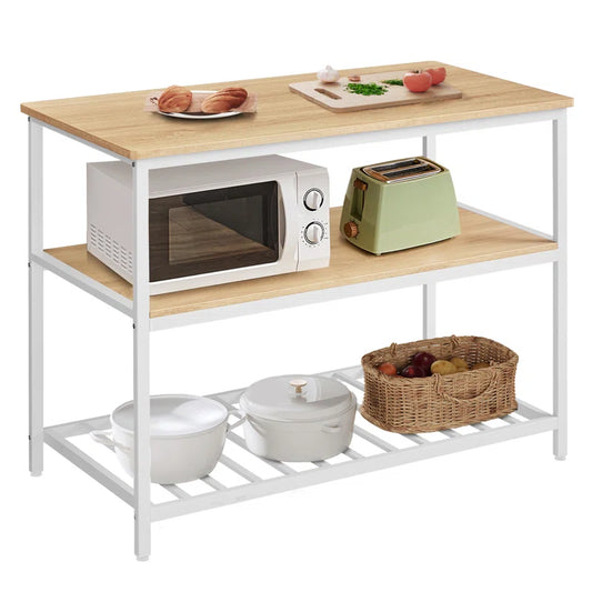 Ladue 120Cm W Stainless Steel Kitchen Island