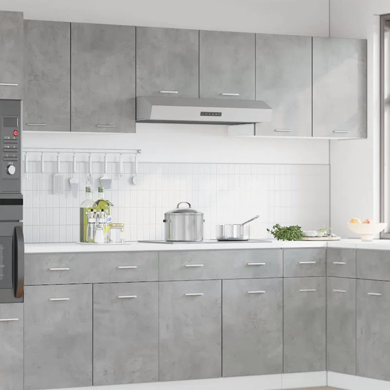 Hanging Cabinet Lyon Concrete Grey 80X31X60 Cm Engineered Wood