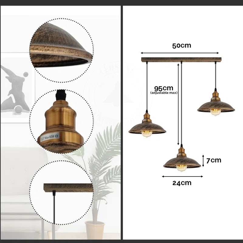 Garr 3 - Light Kitchen Island Pendant