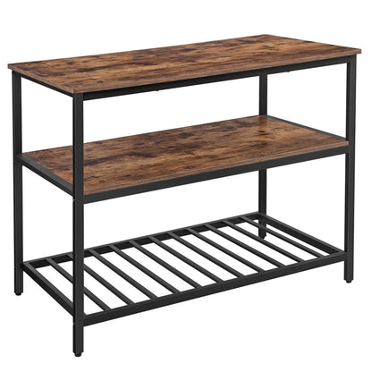 Ladue 120Cm W Stainless Steel Kitchen Island
