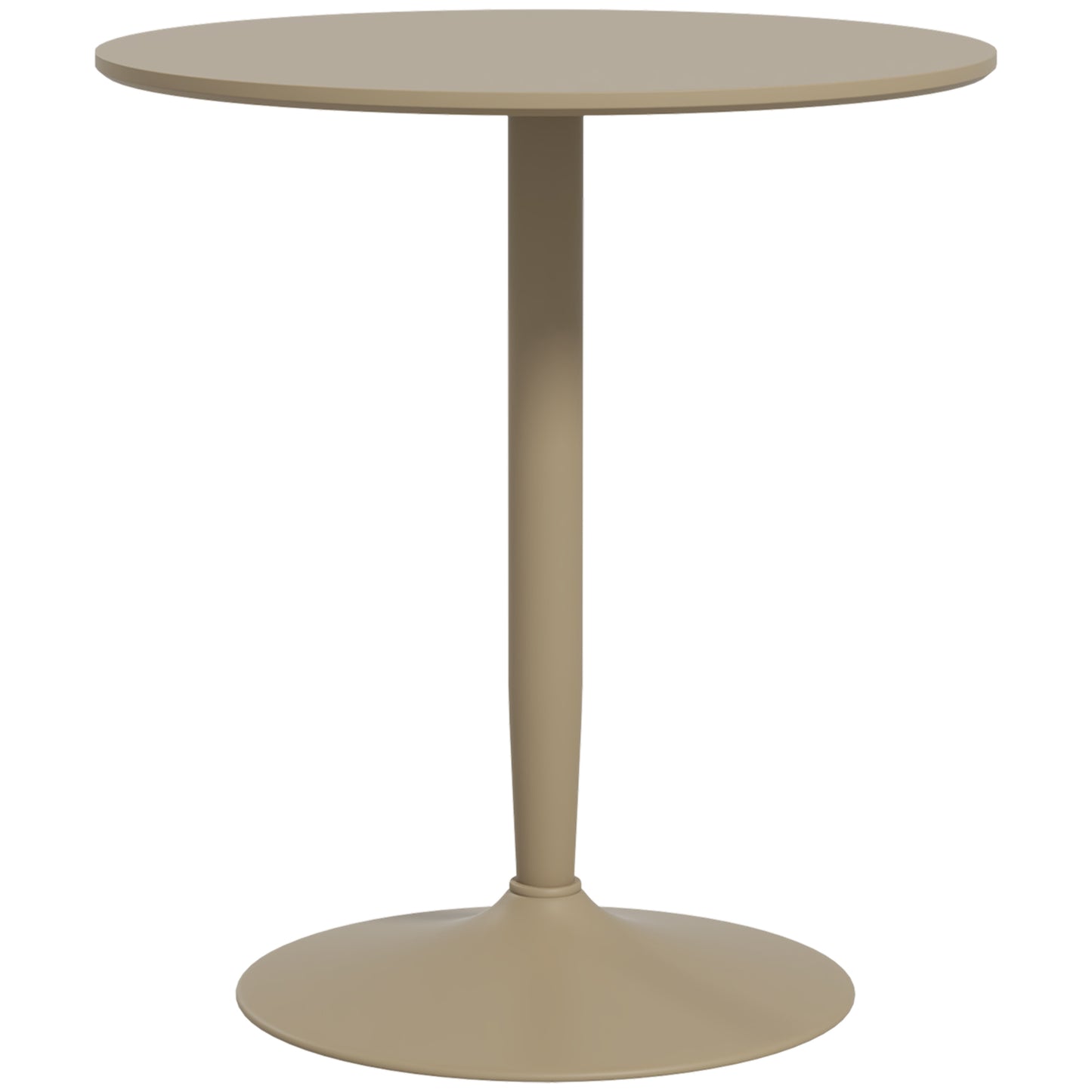 Round Dining Table, Modern Kitchen Table with Steel Base