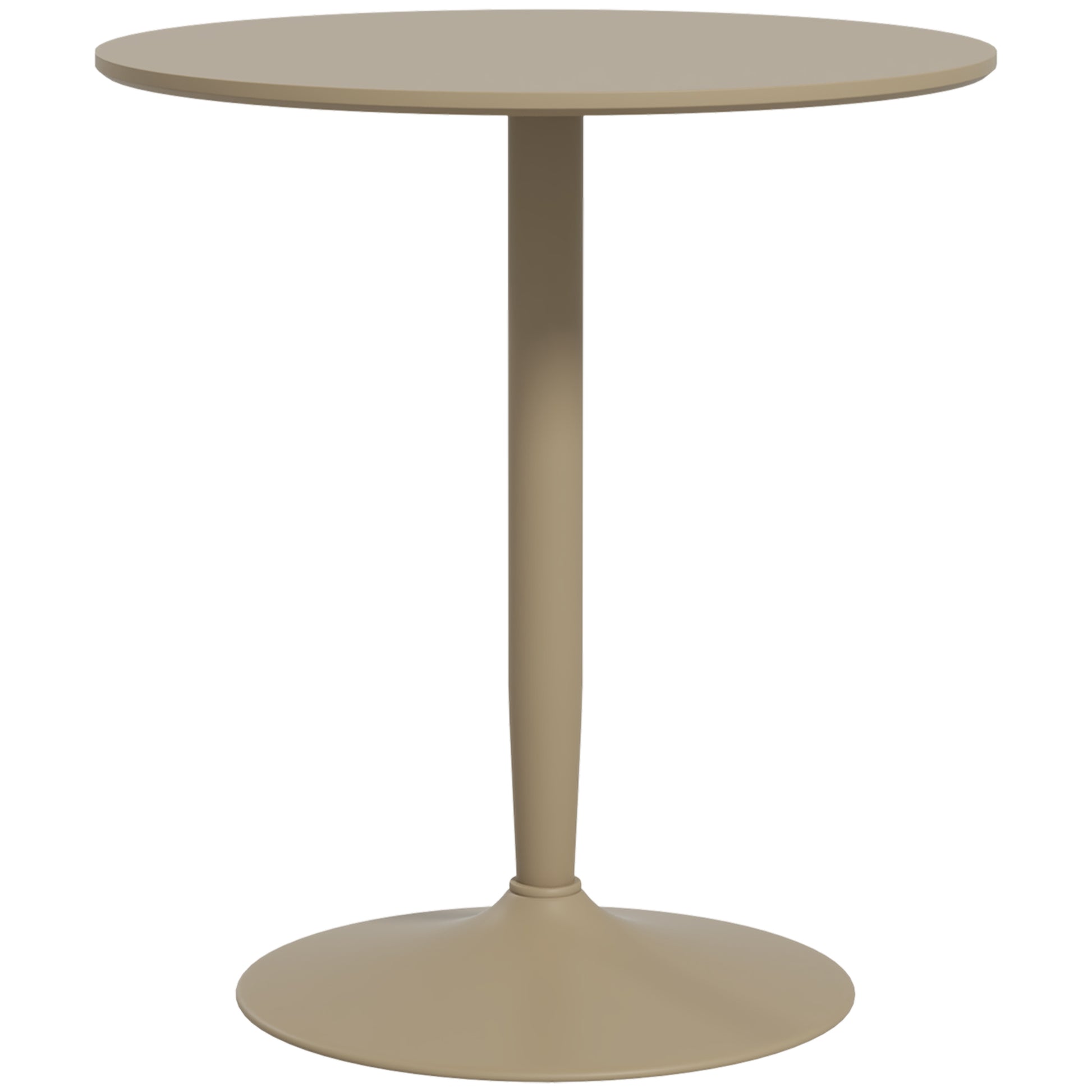 Round Dining Table, Modern Kitchen Table with Steel Base