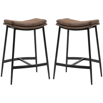 Industrial Bar Stools Set of 2 Kitchen Stools for Dining Room Kitchen