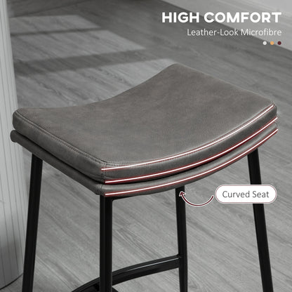 Industrial Bar Stools Set of 2 Kitchen Stools for Dining Room Kitchen
