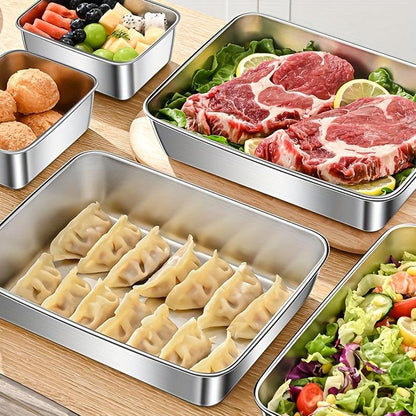Leak-Proof Stainless Steel Food Storage Containers – Reusable Lunch Boxes for Meal Prep