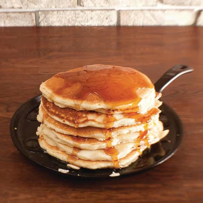 10.5-Inch Round Pre-Seasoned Cast Iron Skillet – Griddle & Frying Pan