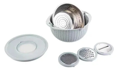 Multifunctional Colander Set – Stackable Strainers & Bowls for Washing, Draining & Mixing