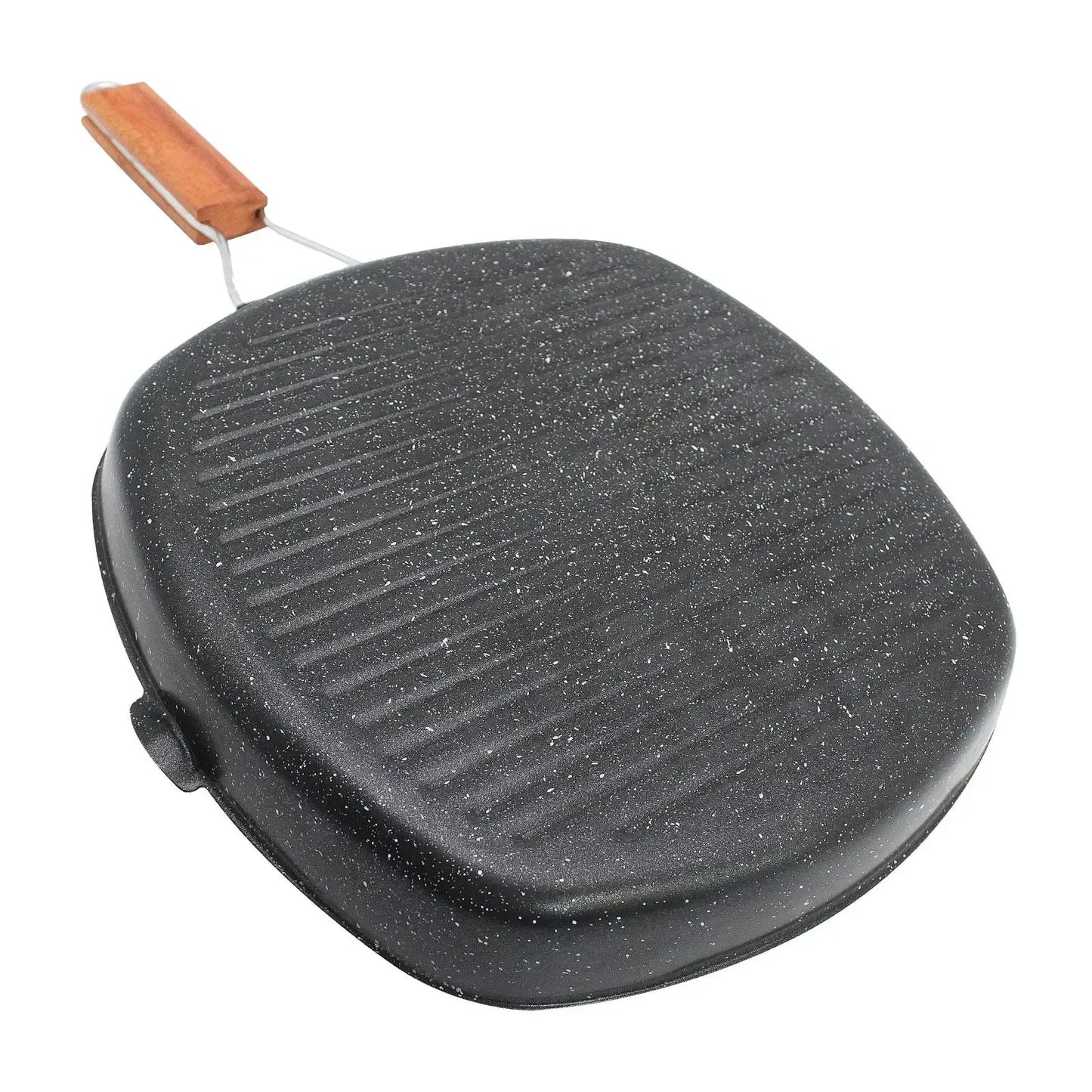 Foldable Cast Iron Steak Skillet – Portable Grill Pan for Indoor & Outdoor Cooking