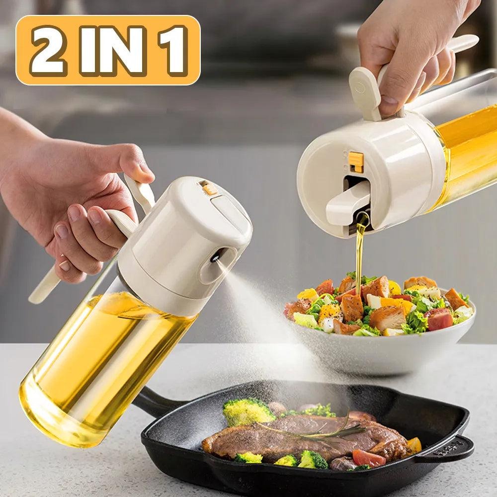 Oil Sprayer Bottle – Refillable Olive Oil Mister for Cooking & BBQ