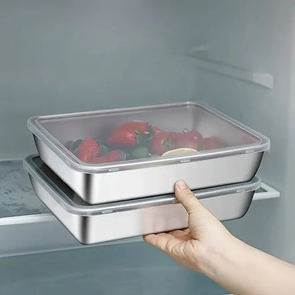 Leak-Proof Stainless Steel Food Storage Containers – Reusable Lunch Boxes for Meal Prep