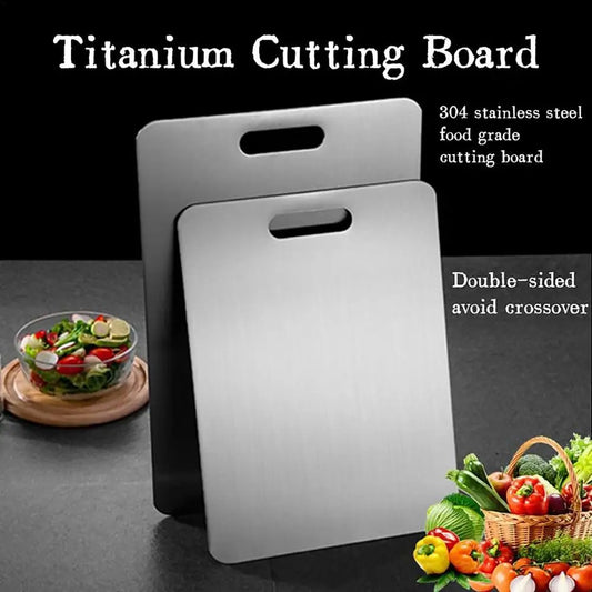 Titanium Stainless Steel Cutting Board – Durable, Hygienic & Knife-Friendly Chopping Board