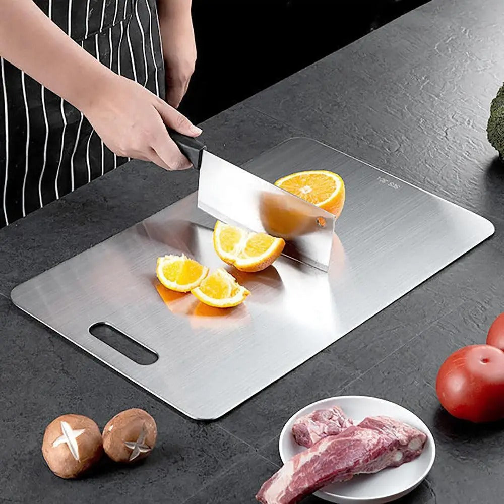 Titanium Stainless Steel Cutting Board – Durable, Hygienic & Knife-Friendly Chopping Board