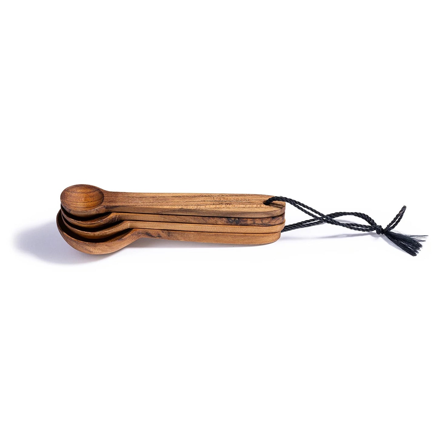 Upcycled Wooden Measuring Spoons – Eco-Friendly Kitchen Utensil Set for Baking & Cooking