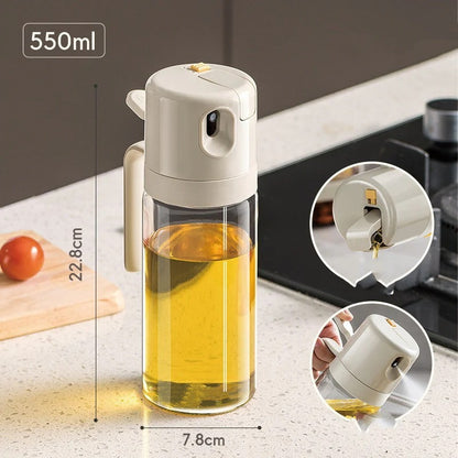Oil Sprayer Bottle – Refillable Olive Oil Mister for Cooking & BBQ