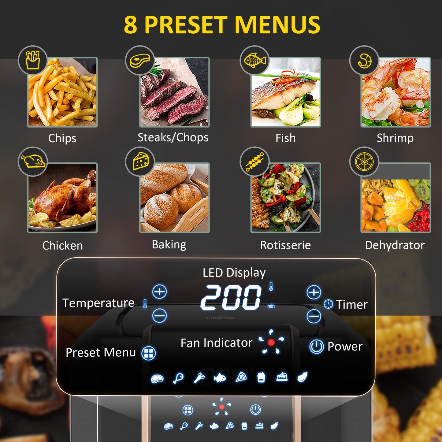Digital Air Fryer – Oil-Free Healthy Cooking with Multiple Presets