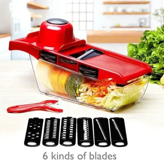 Stainless Steel Vegetable Slicer – Adjustable Mandoline Cutter for Fruits & Veggies